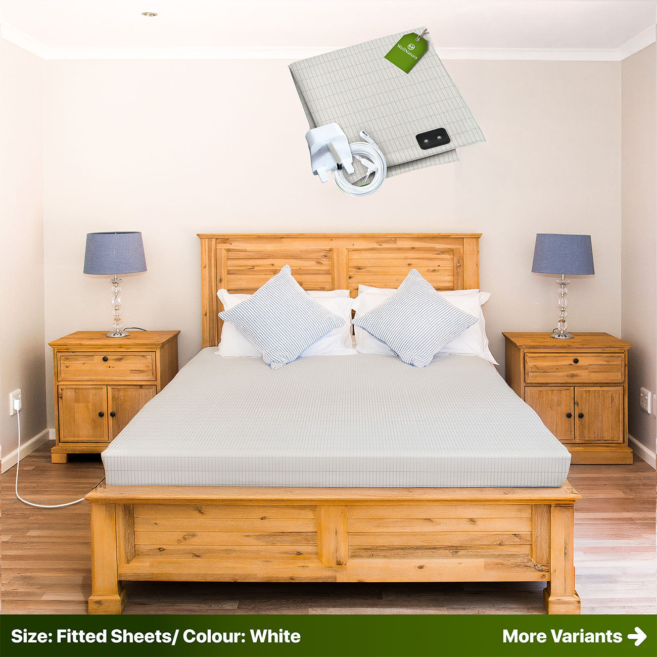WellNatura Grounding Sheet for Better Sleep (Fitted Sheets)
