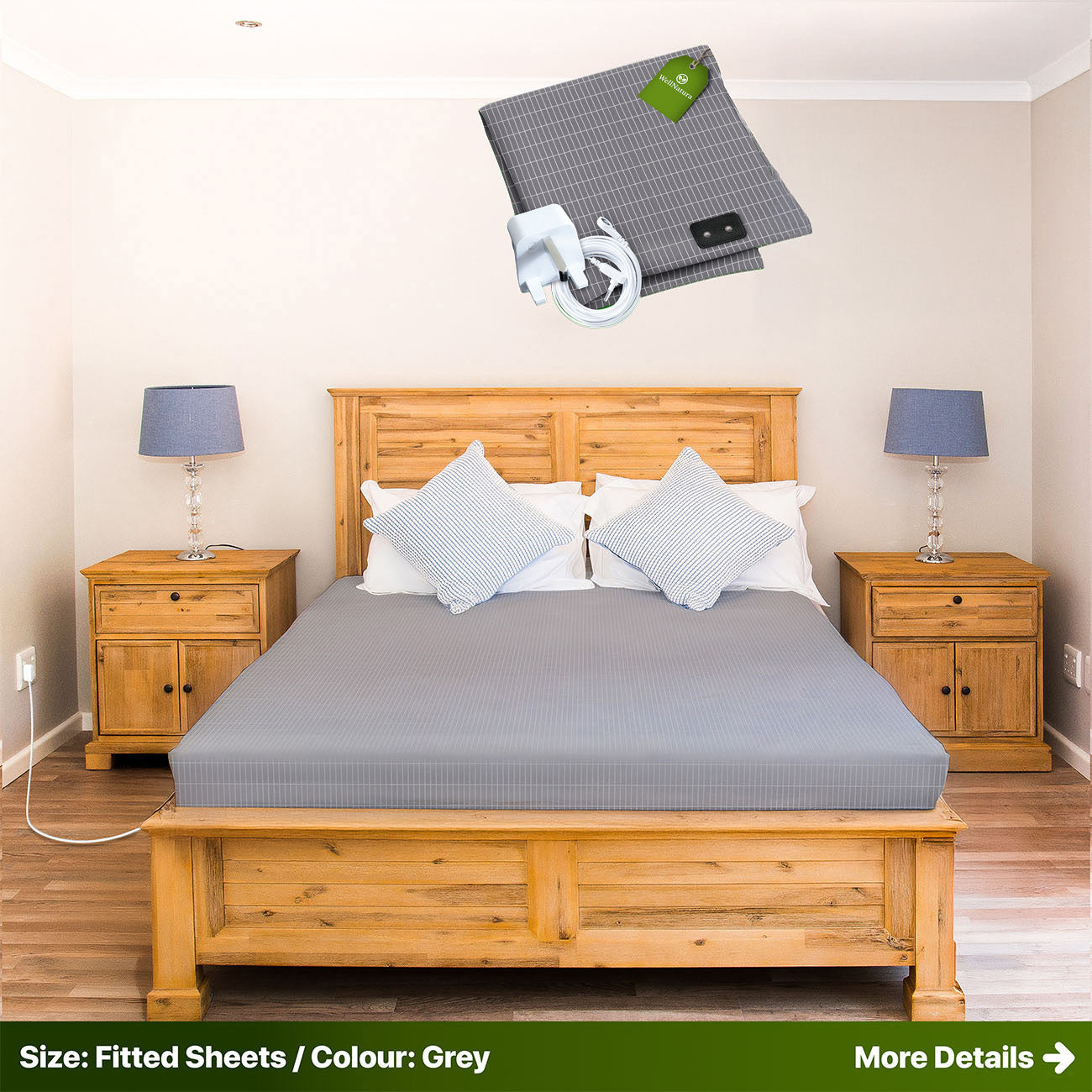 WellNatura Grounding Sheet for Better Sleep (Fitted Sheets)