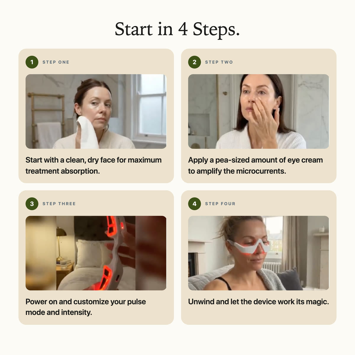 How to use Rejuva Eyes in four steps