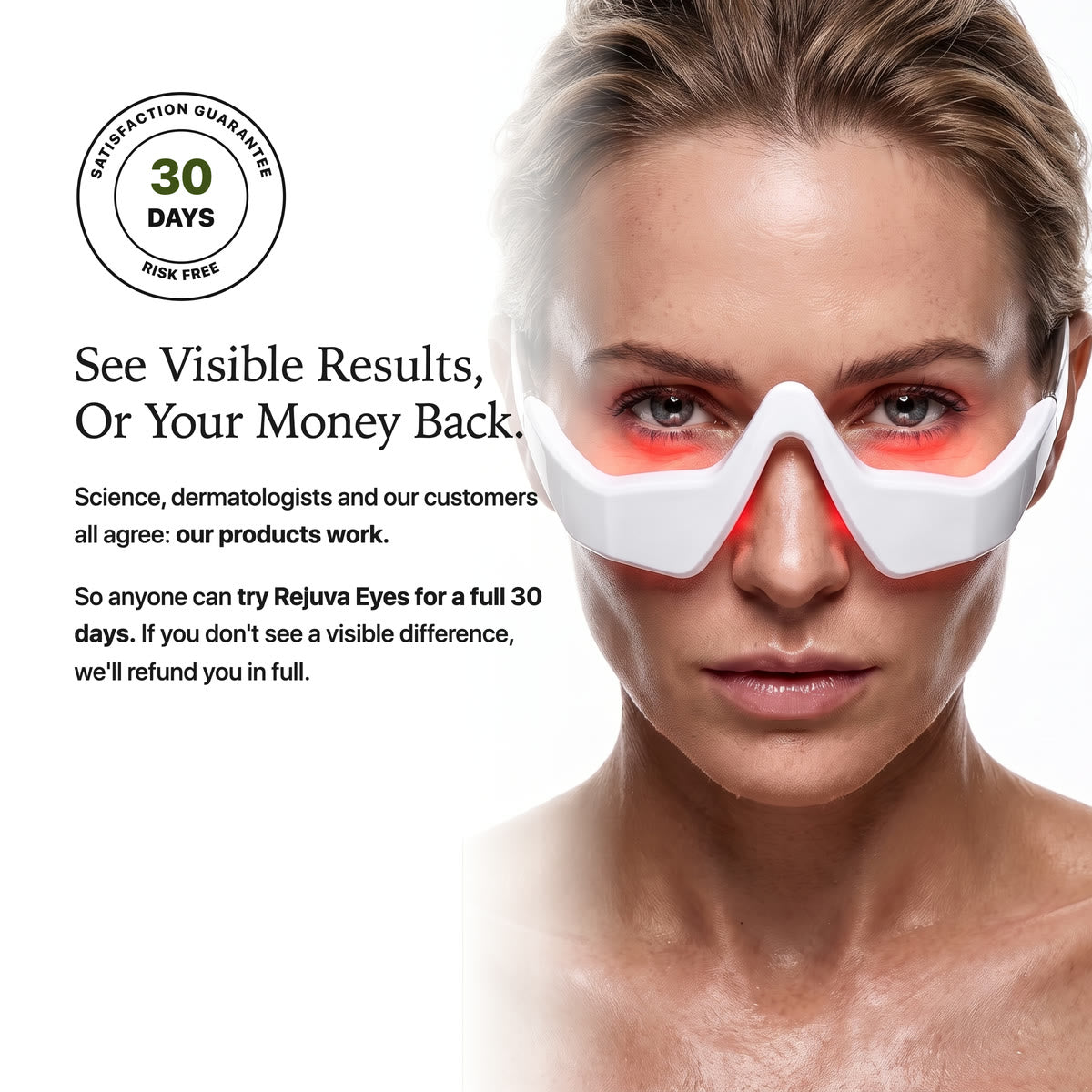 30 day money back guarantee on Rejuva Eyes