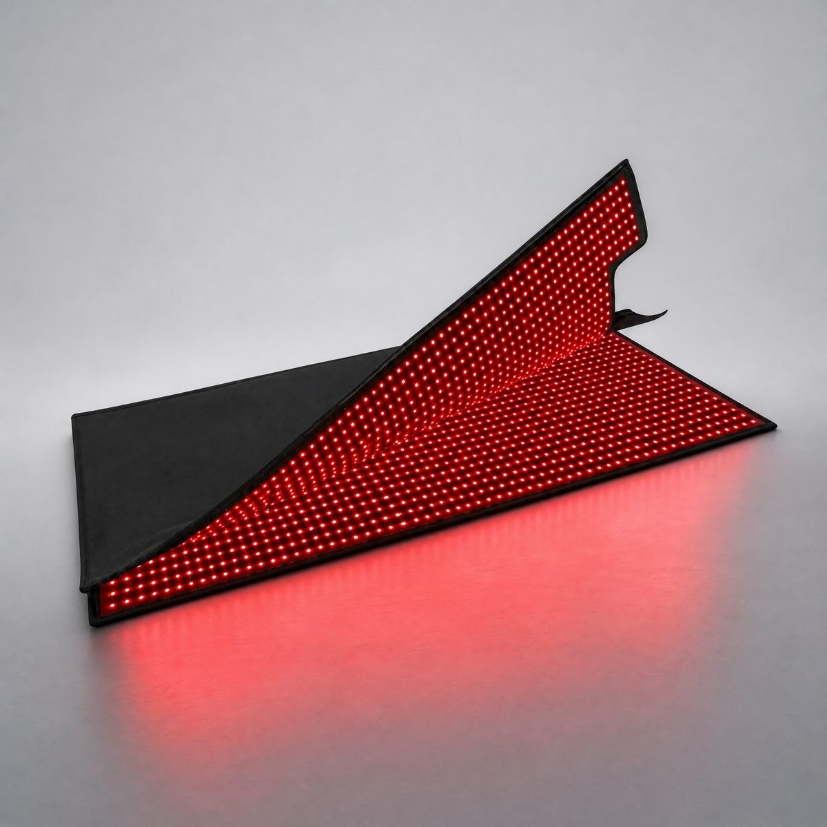 Red light therapy bag studio shot