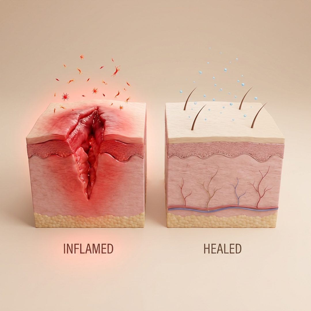 Pain and slow healing start with inflammation.